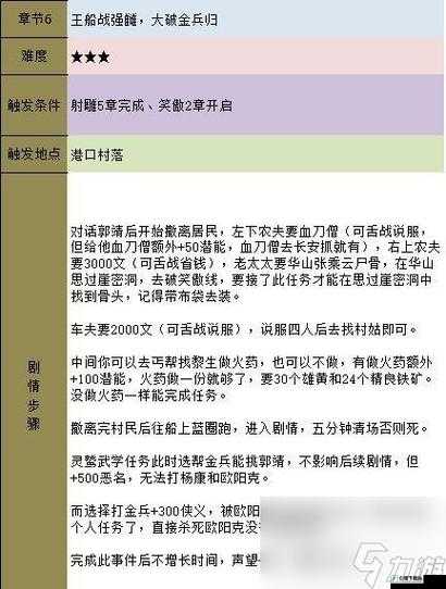 金庸群侠传 5 主线鹿鼎记详细剧情通关攻略全析