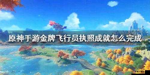 原神金牌飞行执照成就完成攻略：金牌飞行员成就指南