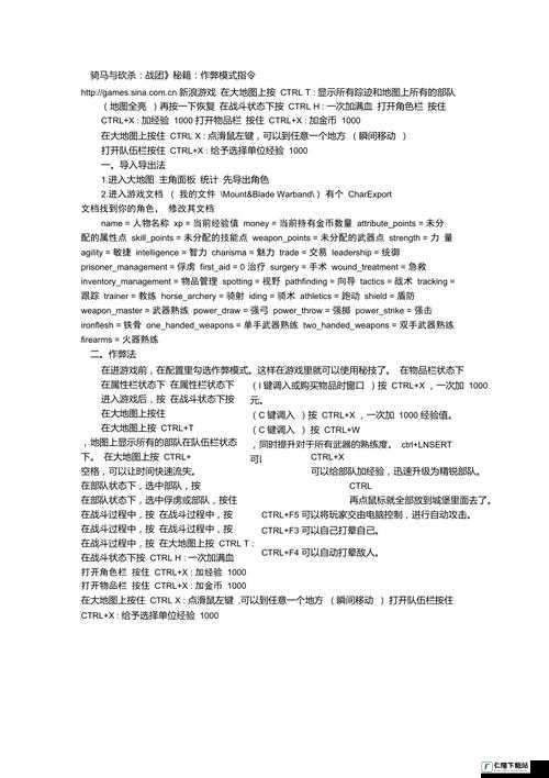 骑马与砍杀战团秘籍宝典及运用技巧