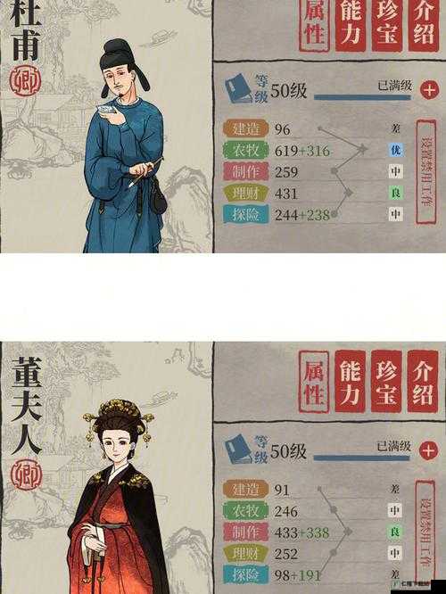 新版《江南百景图》卿级人物实力榜：江南风华，谁与争锋？